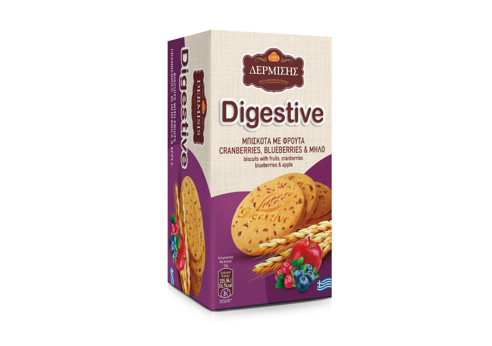 Μπισκότα Digestive με φρούτα