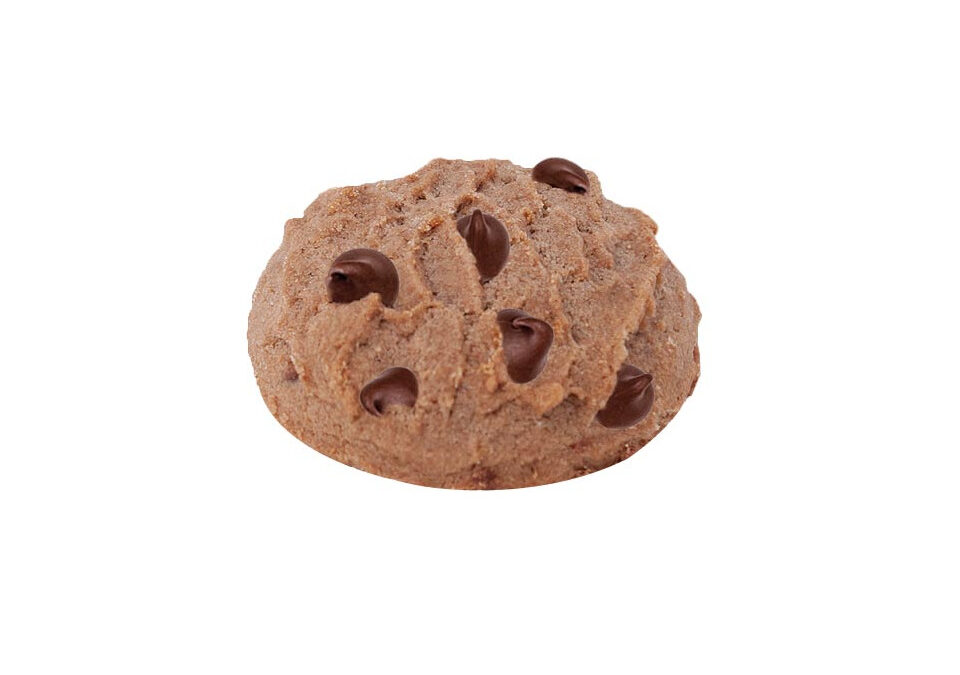 Mini cookies με κακάο και κομμάτια σοκολάτας